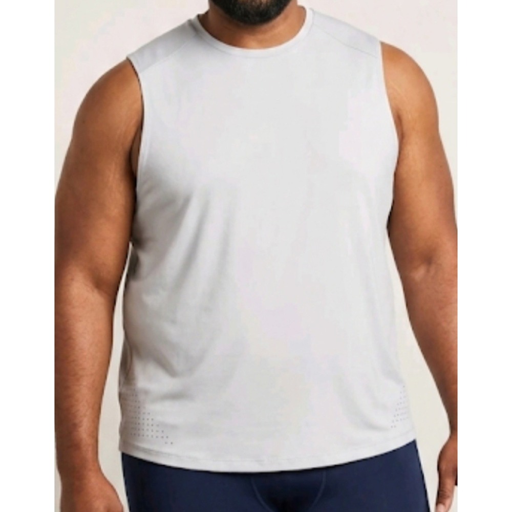 RBX Active Men's Lightweight Quick Dry Muscle Tank Top In Grey Size 3X NWT